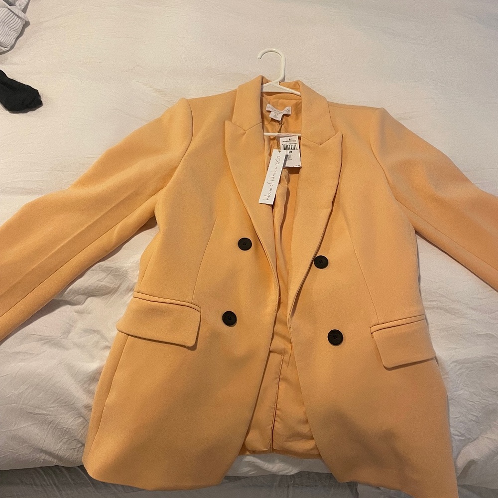 NWT House of Harlow 1960 peach blazer